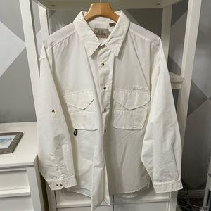 REDHEAD mens long sleeve shirt. Cream. Size XXL.